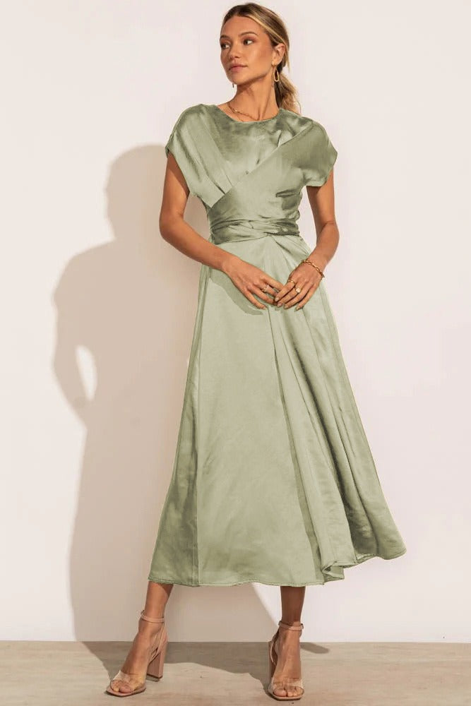 GracePurr - Elegant Midi Evening Dress 5