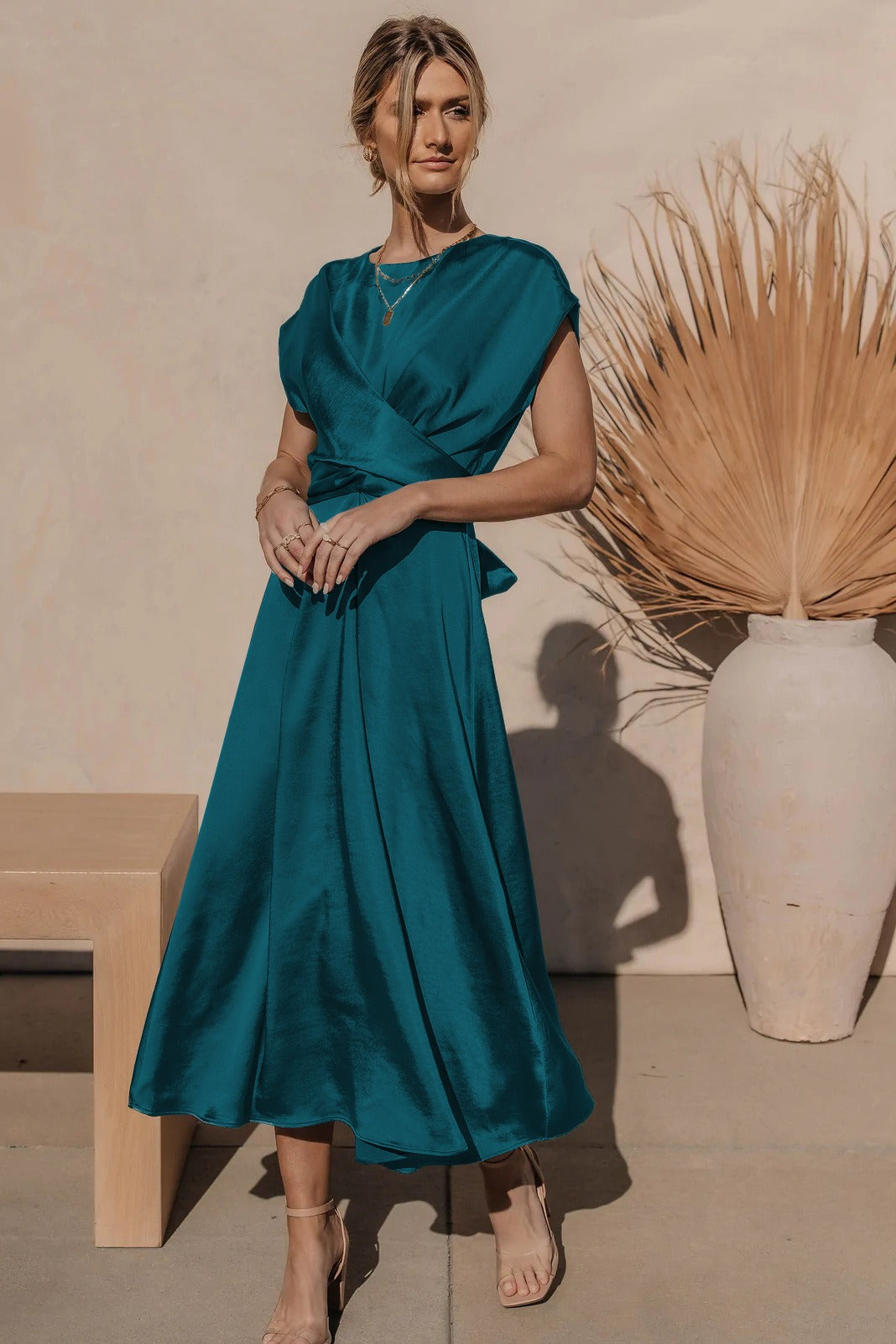 GracePurr - Elegant Midi Evening Dress 8