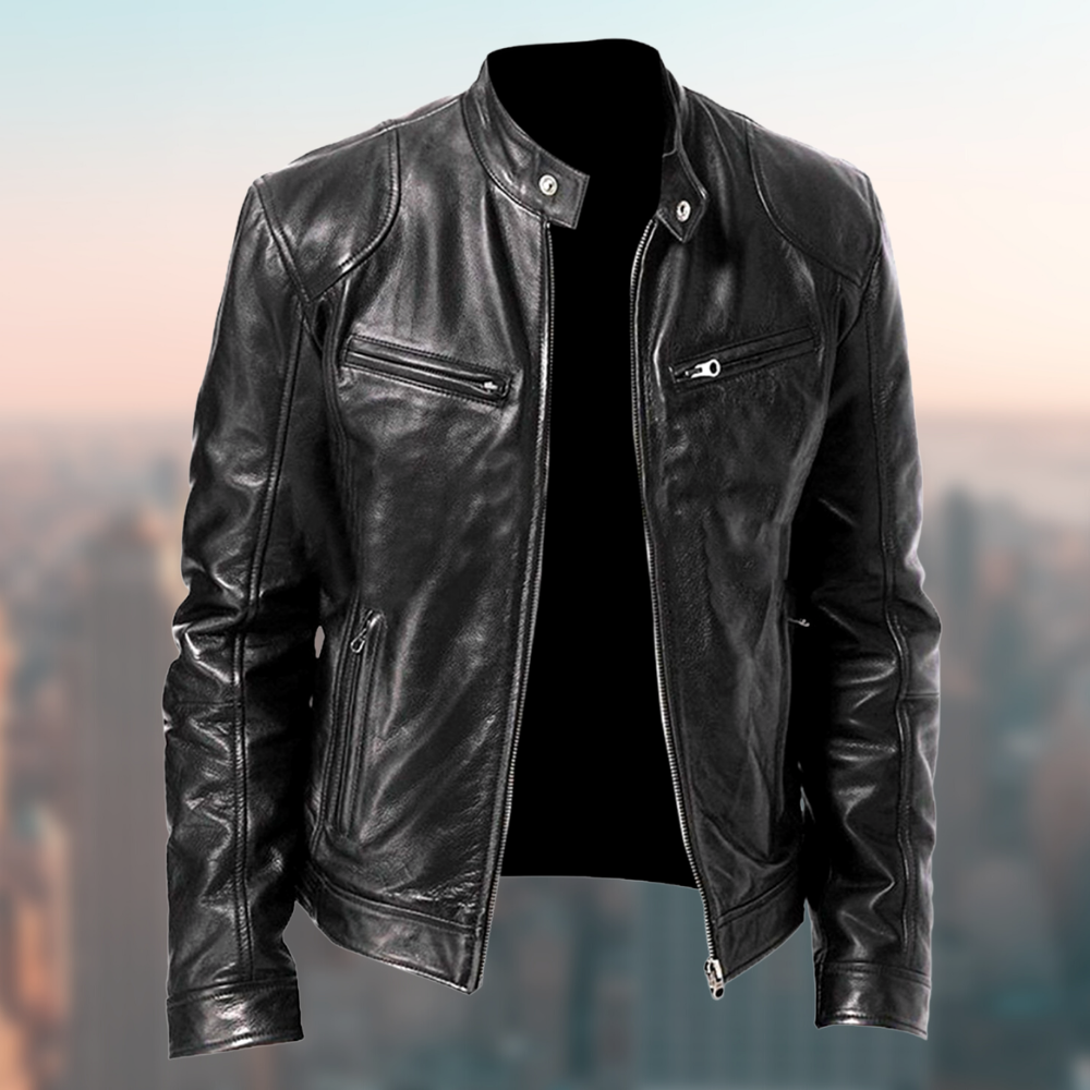 Grayson | Premium Durable Men's Leather Jacket with Modern Fit 0