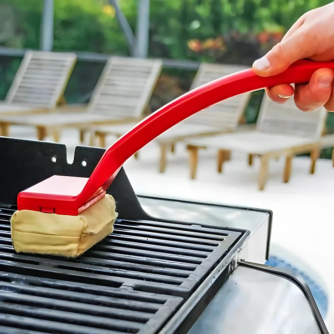 Grill Steam Cleaner Long Handle Brush 0