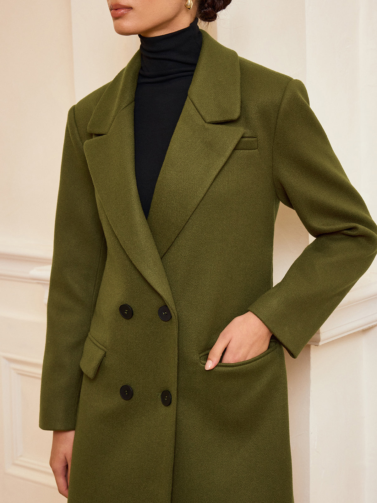 Guinevere | Double-Breasted Belted Long Coat 4
