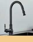 Vintage-Style Kitchen Faucet – Durable Brass Construction with Classic Look