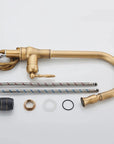 Vintage-Style Kitchen Faucet – Durable Brass Construction with Classic Look
