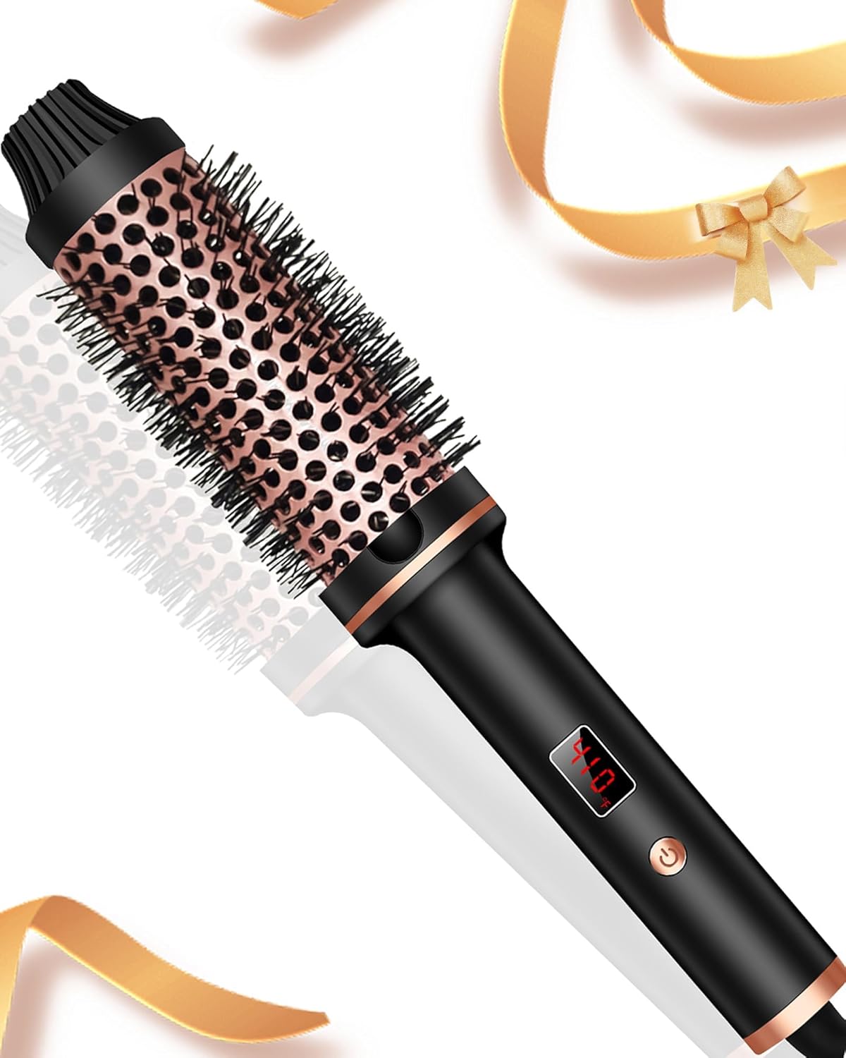 Hair Curler Brush with Anti-Burn Design 1