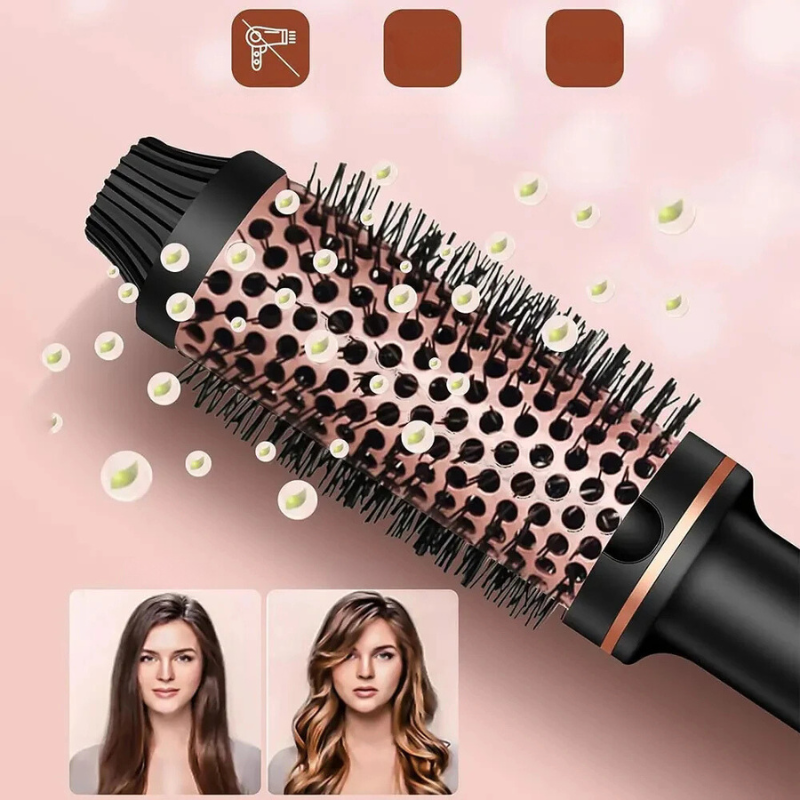 Hair Curler Brush with Anti-Burn Design 2