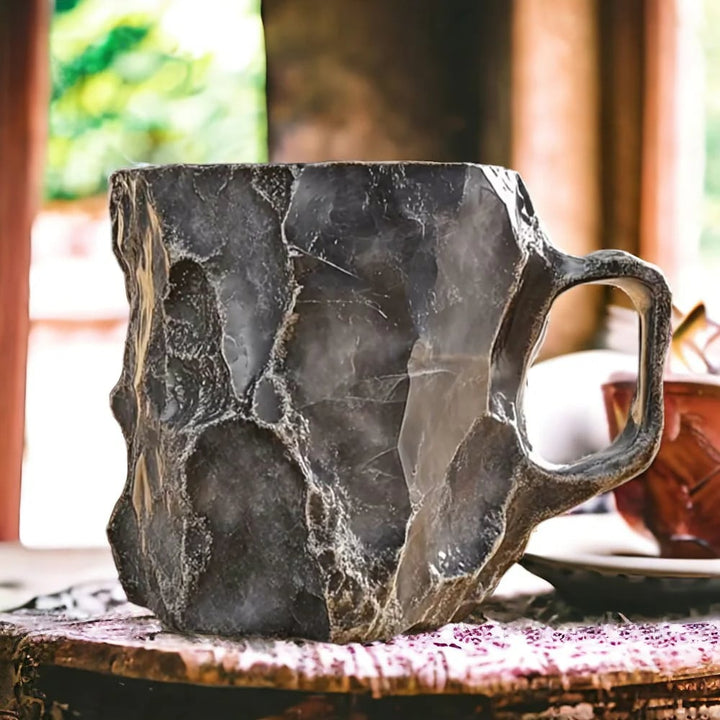 Handcrafted Mineral Crystal Mug – Insulated, Microwave Safe, 350-450 ml Capacity 3