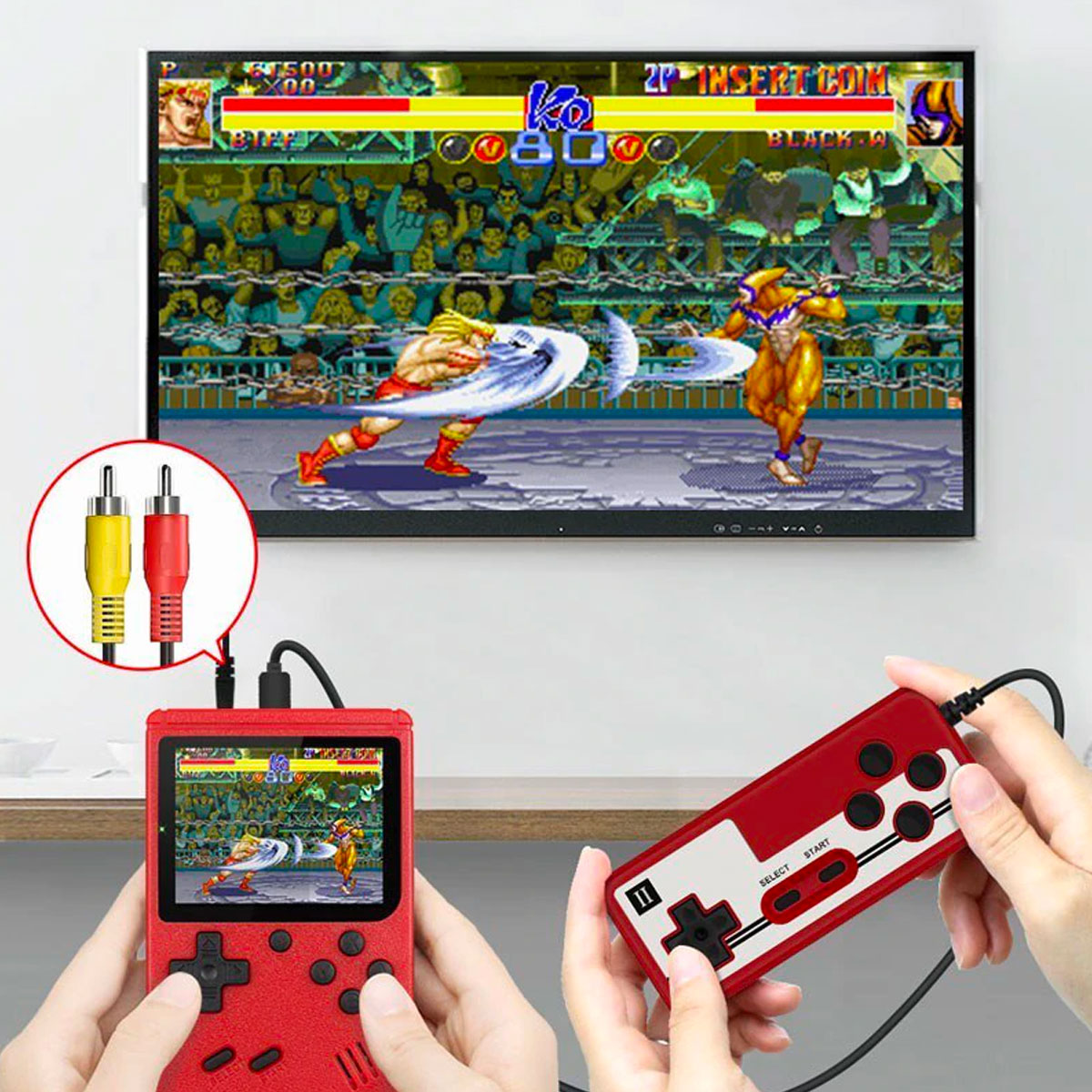 Handheld Retro Gaming Console – Built-in 400 Classic Video Games, Portable Entertainment for Travel 2
