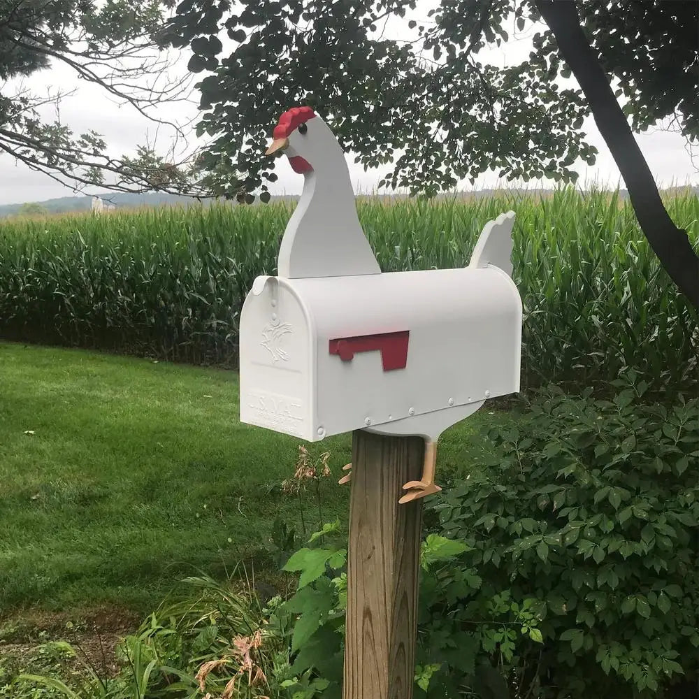 Handmade Animal Sculpture Mailbox - Unique Corrosion-Resistant Metal Garden Decor 6