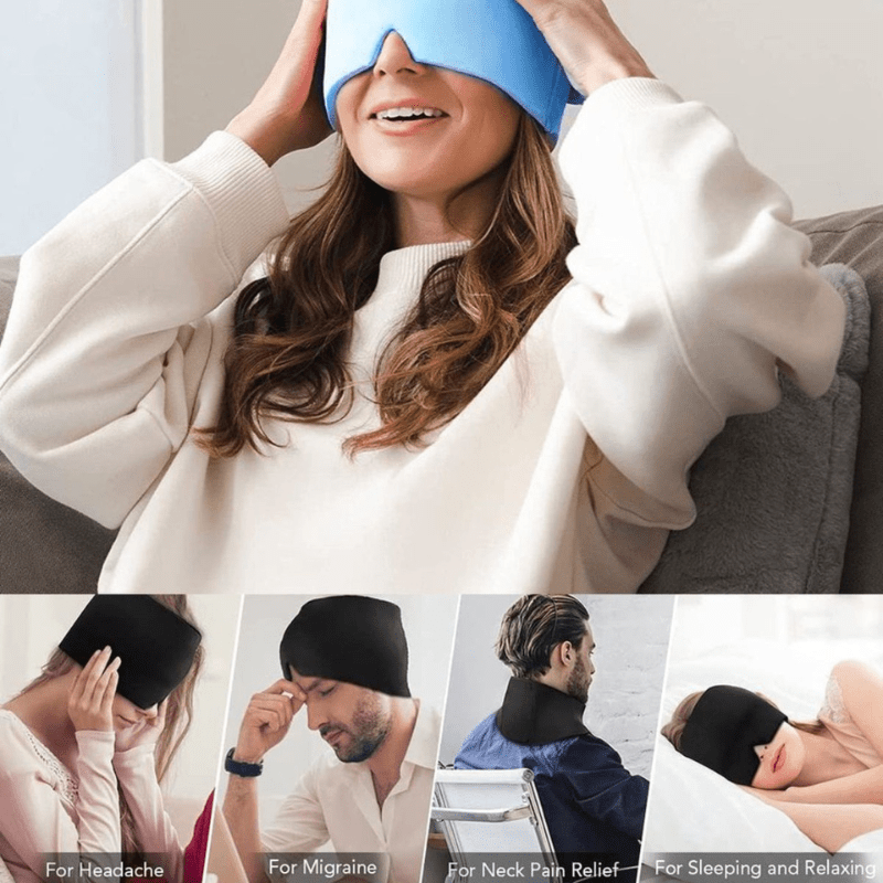 HeadRelief | Heated Migraine Mask for Hot and Cold Therapy Comfort 5