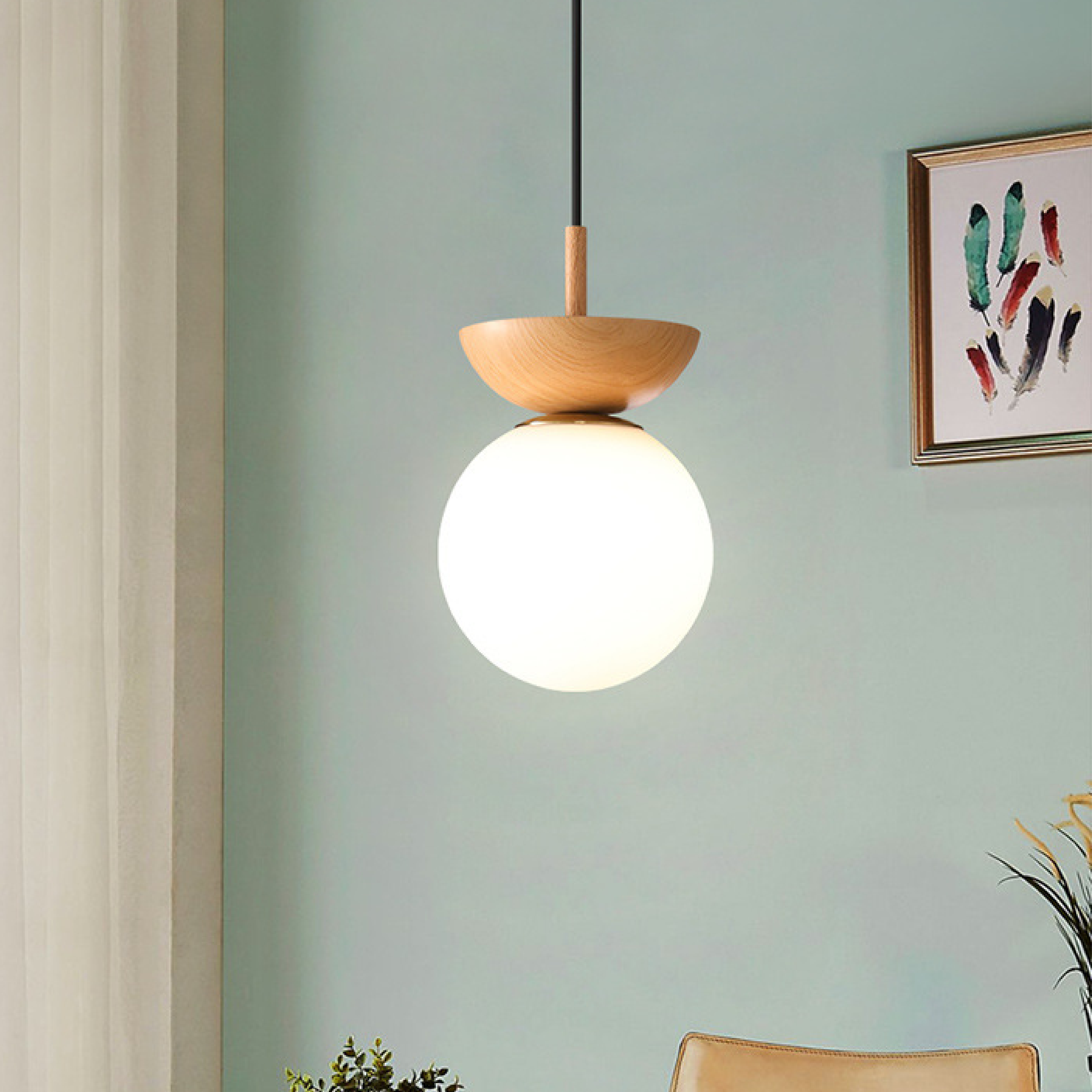 Hearthstone | Japanese Nordic Hanging Lamp with Minimalist Elegance 3