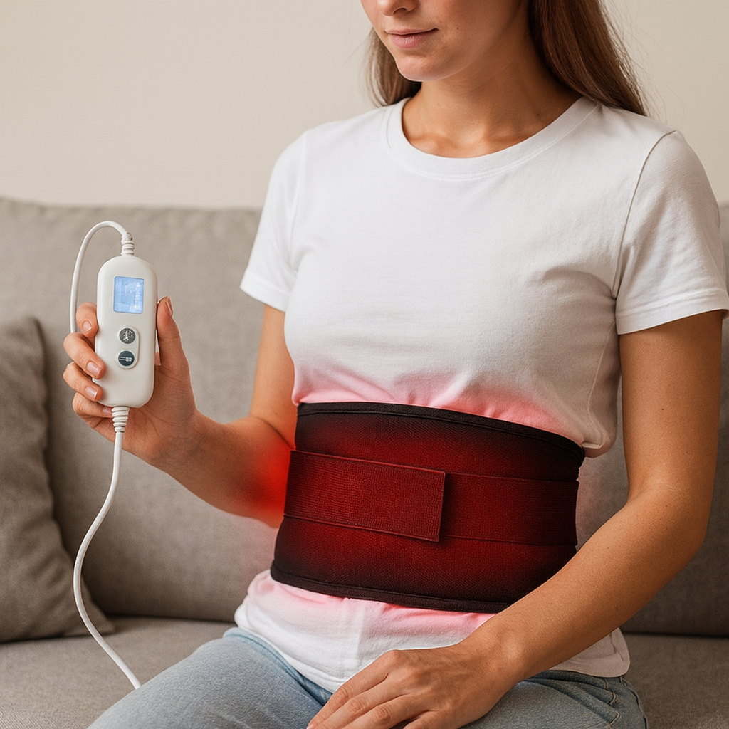 HeatFlex | Adjustable Heated Back Belt Support Wrap for Pain Relief 0