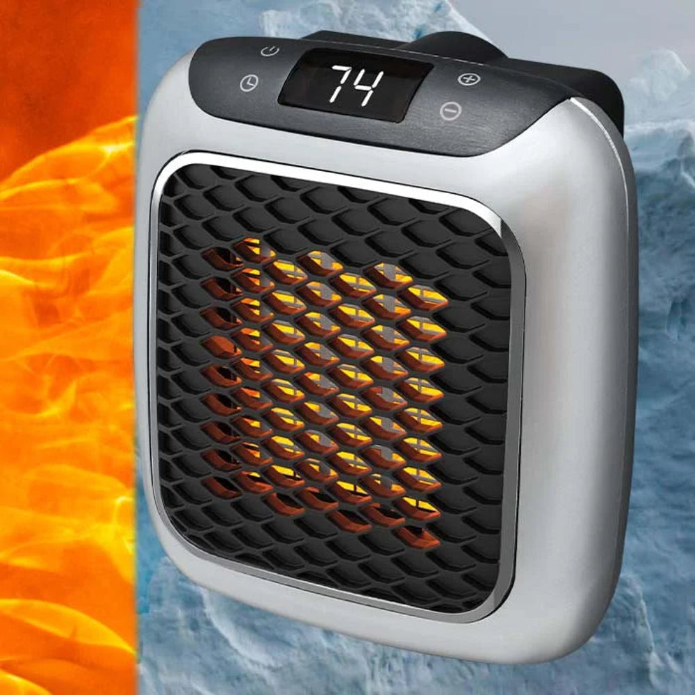 HeatMate | Digital Thermostat Electric Space Heater for Home Office 0