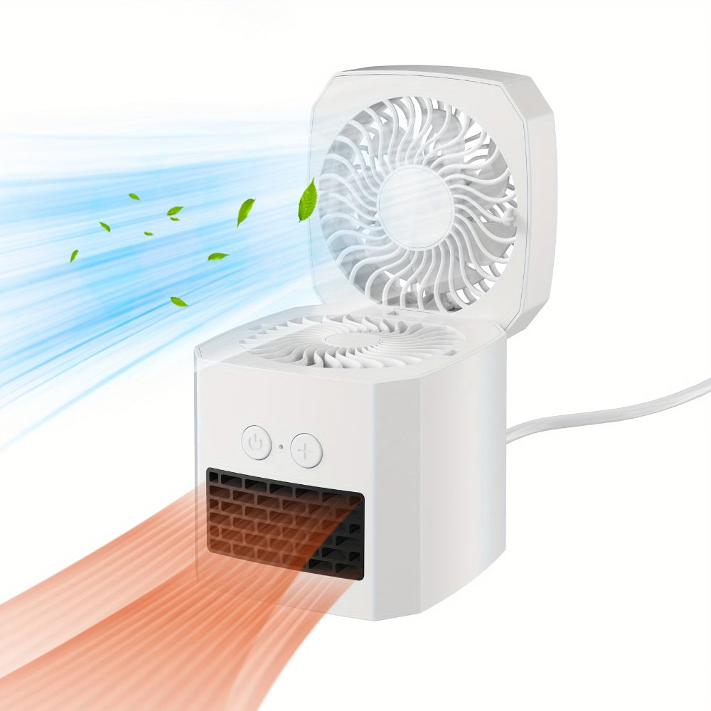HeatMini | Desktop Electric Heater and Cooling Fan for Office Use 1