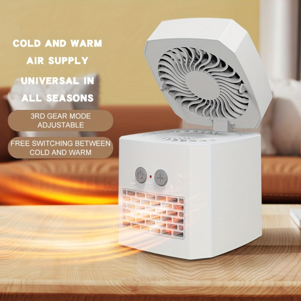 HeatMini | Desktop Electric Heater and Cooling Fan for Office Use 2