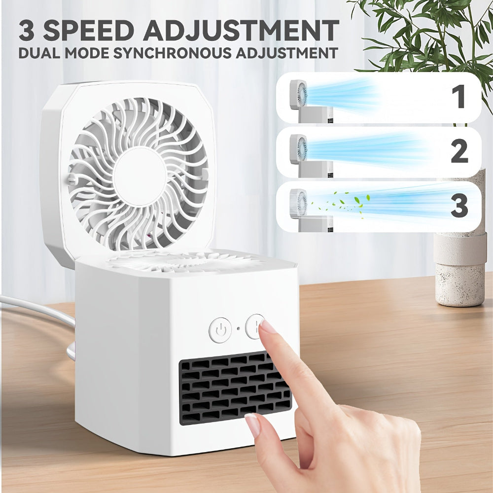 HeatMini | Desktop Electric Heater and Cooling Fan for Office Use 3