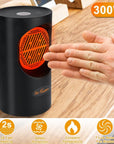 HeatWave | Compact Efficient 300W Portable Electric Heater 7