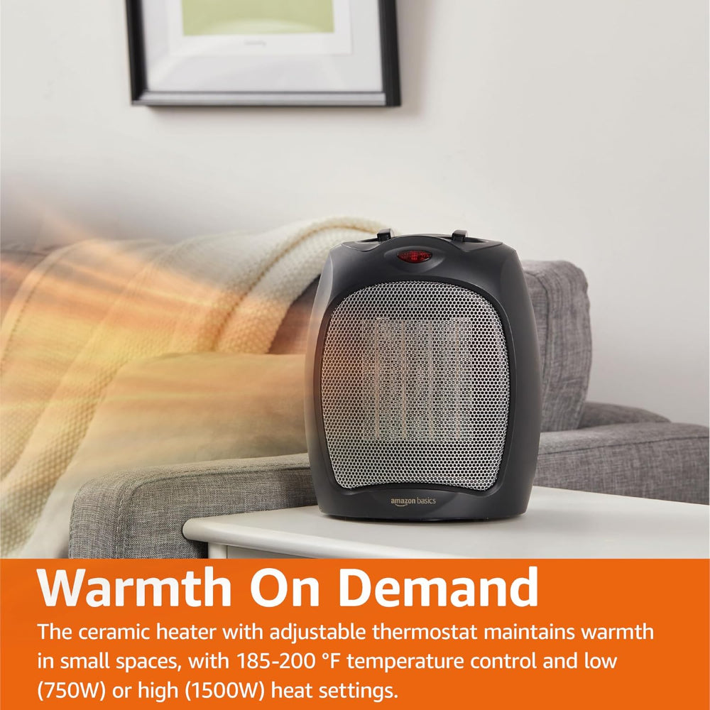 HeatWave | Indoor Ceramic Space Heater with Thermostat Control 3