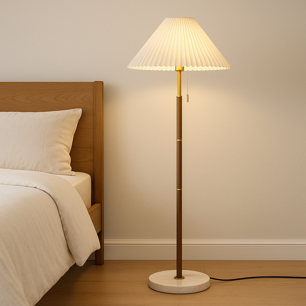Helorae | Vintage Wooden Floor Lamp for Classic Elegance 3