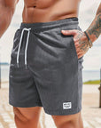 Herren Cordshorts Leicht Stretch Zeitlose Ästhetik Polyester Kurze Hosen 1
