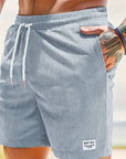 Herren Cordshorts Leicht Stretch Zeitlose Ästhetik Polyester Kurze Hosen 4