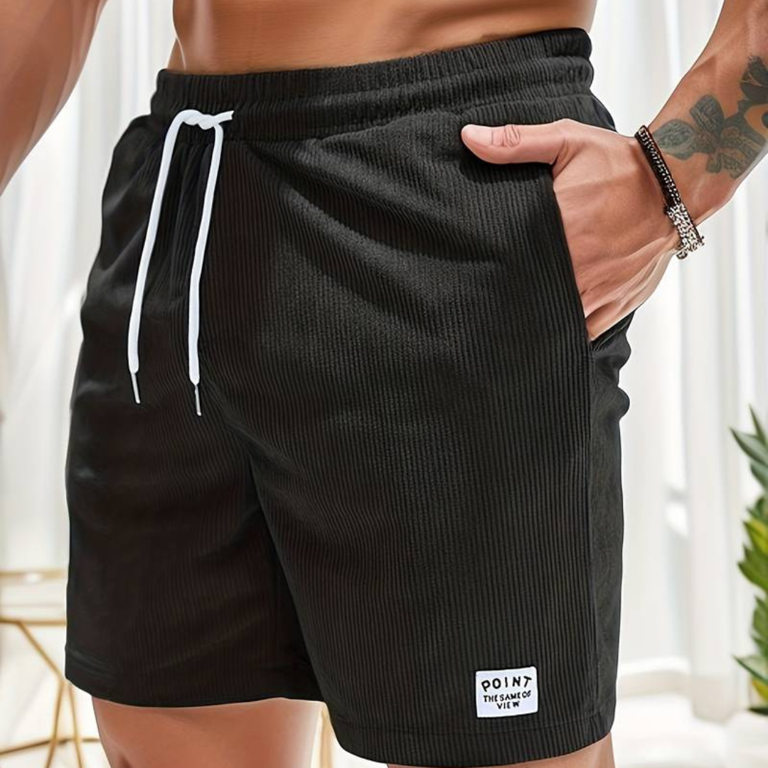 Herren Cordshorts Leicht Stretch Zeitlose Ästhetik Polyester Kurze Hosen 6