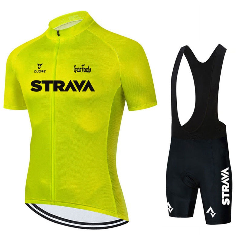 Herren Fahrradbekleidung Set Trikot und Bib-Shorts Atmungsaktiv Polyester-Spandex 3