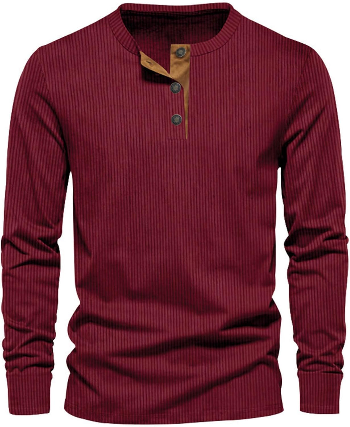 Herren Langarmshirt Weicher Cordstoff Vielseitig für Komfort und Stil 0