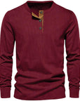 Herren Langarmshirt Weicher Cordstoff Vielseitig für Komfort und Stil 0
