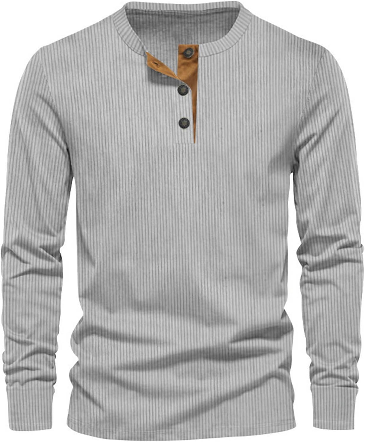 Herren Langarmshirt Weicher Cordstoff Vielseitig für Komfort und Stil 2