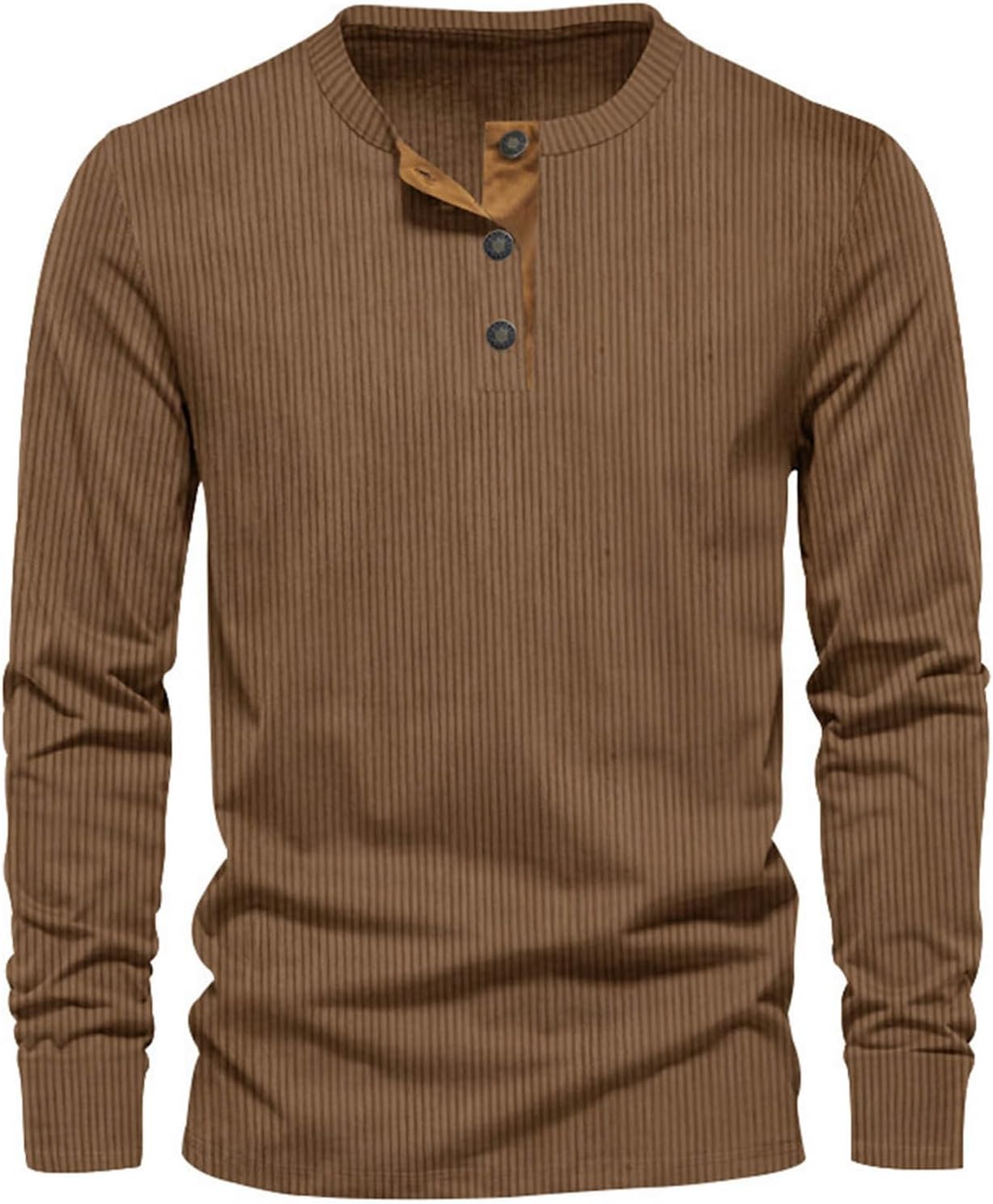 Herren Langarmshirt Weicher Cordstoff Vielseitig für Komfort und Stil 3