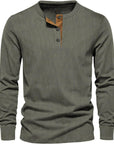 Herren Langarmshirt Weicher Cordstoff Vielseitig für Komfort und Stil 4