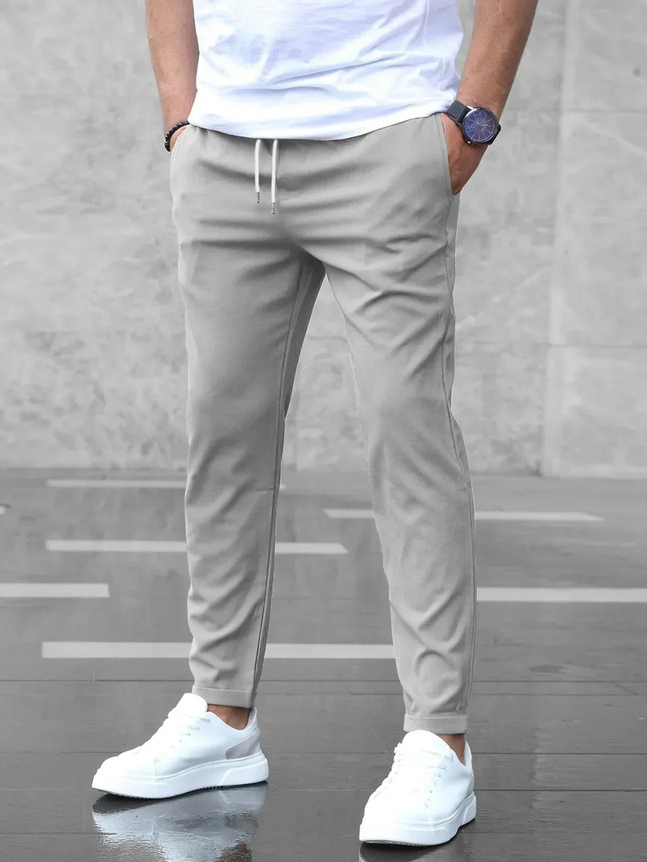 Herren Stretch-Hose Bequem Elegant Hochwertiges Stretch-Material 0