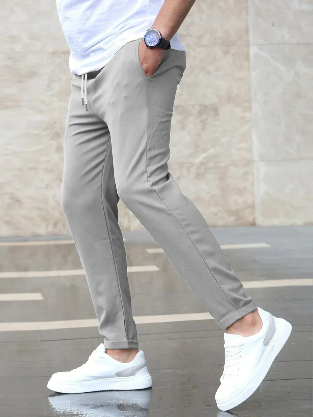 Herren Stretch-Hose Bequem Elegant Hochwertiges Stretch-Material 2
