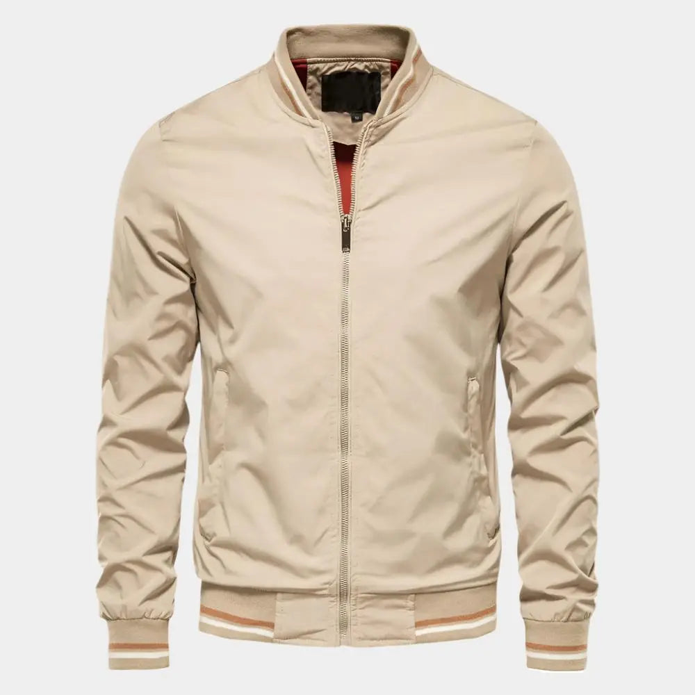 Herrenjacke Bomberjacke Stilvoll Bequem Vielseitig Weiches Material 4