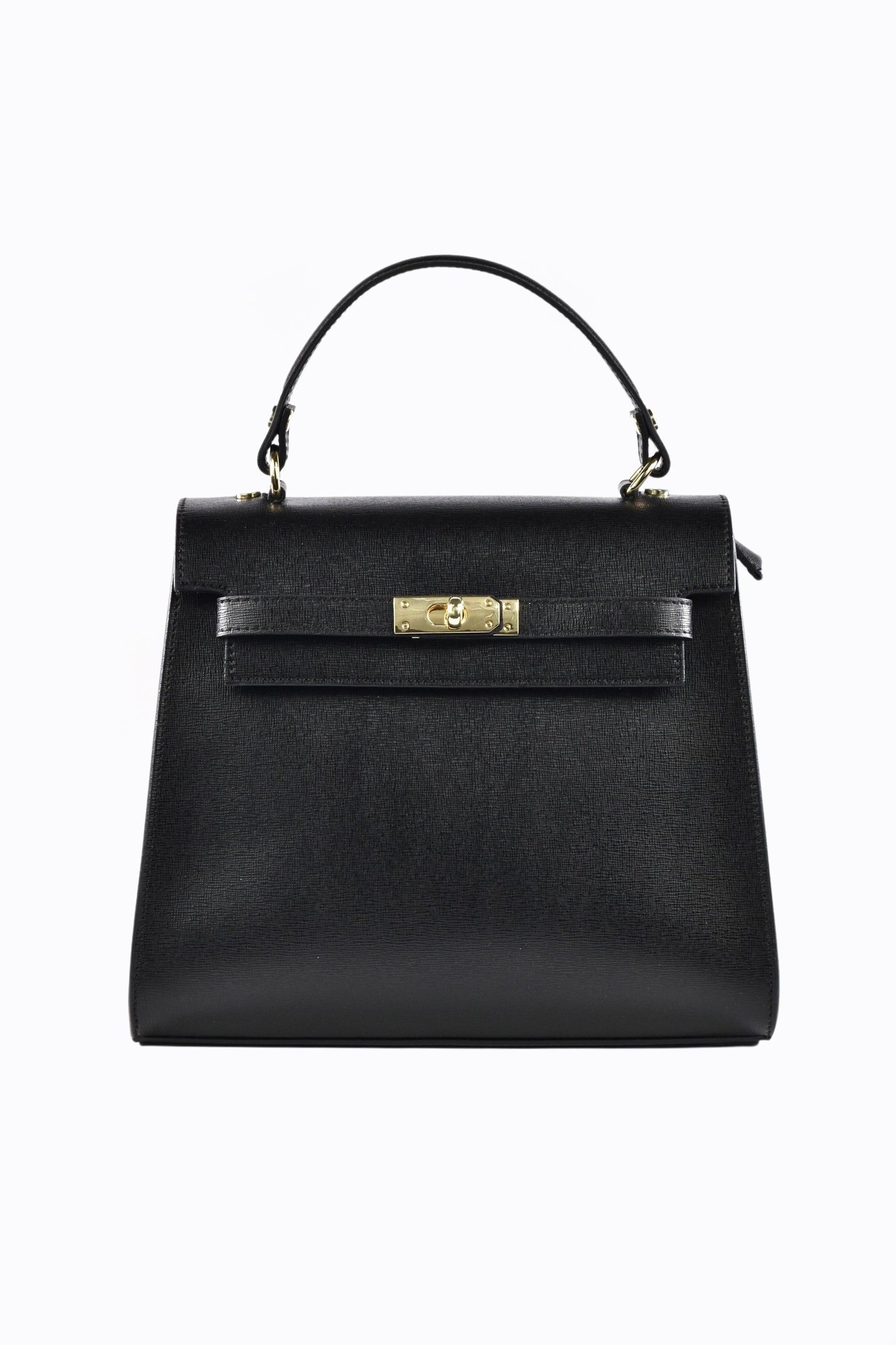 High-Quality Black Saffiano Leather Shoulder Bag – Chic and Durable Women’s Handbag for Work & Fashion 0
