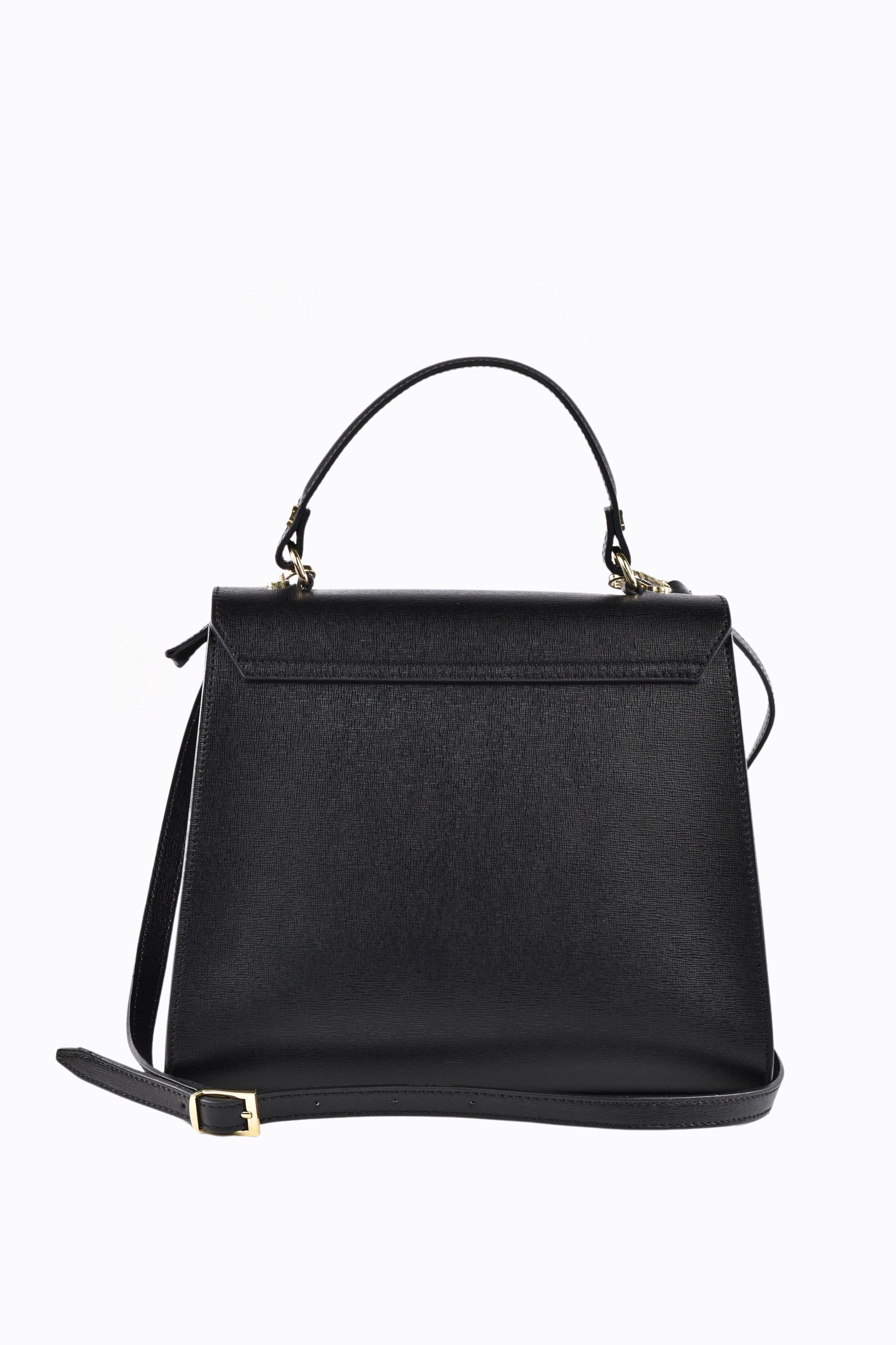 High-Quality Black Saffiano Leather Shoulder Bag – Chic and Durable Women’s Handbag for Work & Fashion 2