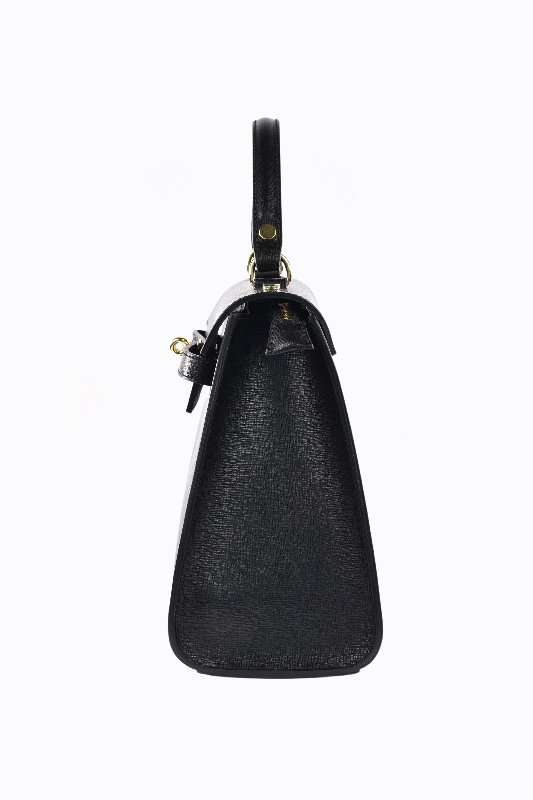 High-Quality Black Saffiano Leather Shoulder Bag – Chic and Durable Women’s Handbag for Work & Fashion 3