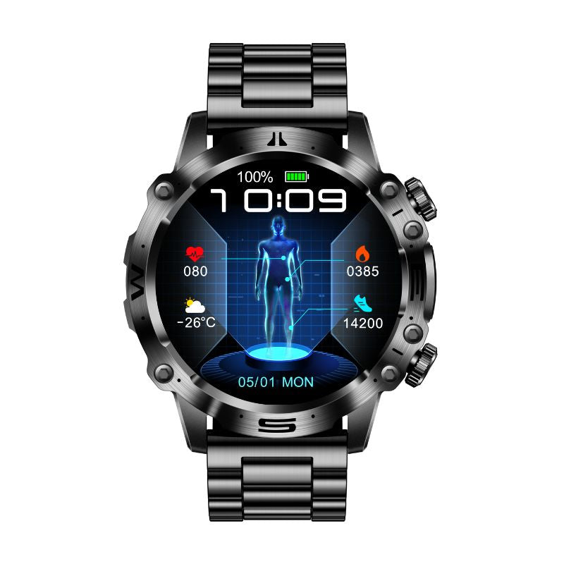 High quality ECG | EKG blood sugar blood pressure health sports watch 0