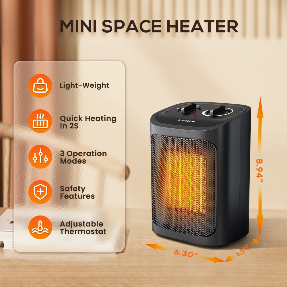 HomeWarm | Energy-Efficient Electric Space Heater for Bedroom Use 1