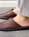HugoLux | Comfy Elegant Vegan Leather House Slippers for Men and Women 2