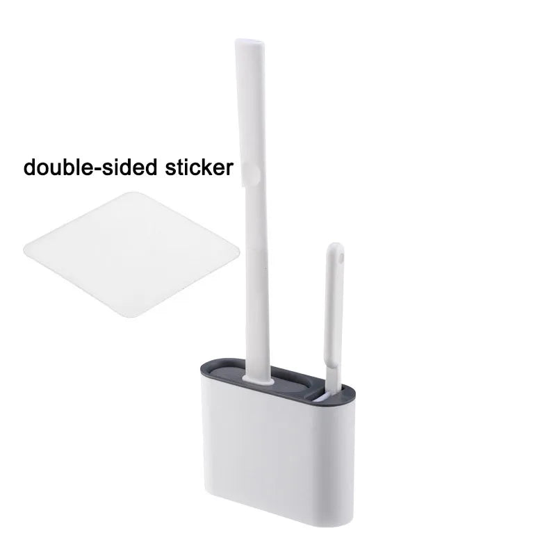 HygieneFlex | Ergonomic Silicone Toilet Brush with Wall Mounted Holder 8