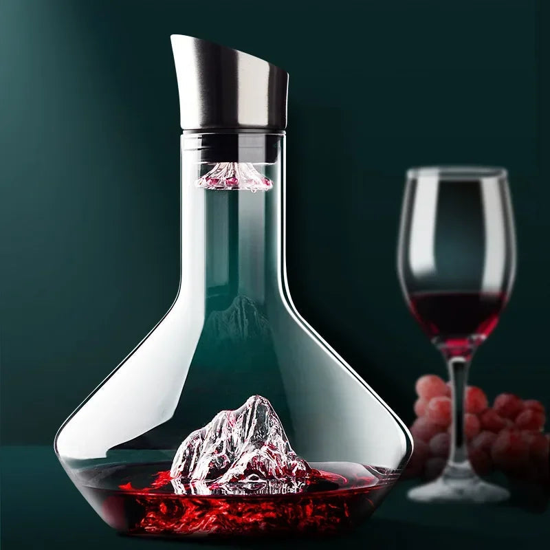 Iceberg Crystal | Elegant Handmade Lead-Free Wine Decanter 1500ml 1