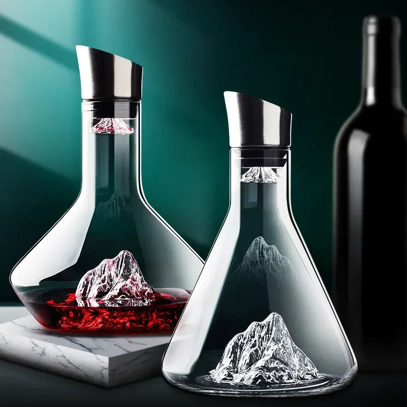 Iceberg Crystal | Elegant Handmade Lead-Free Wine Decanter 1500ml 2
