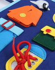Interactive Montessori Learning Book for Kids – Engaging Activities with Laces, Zippers, and Buttons 2