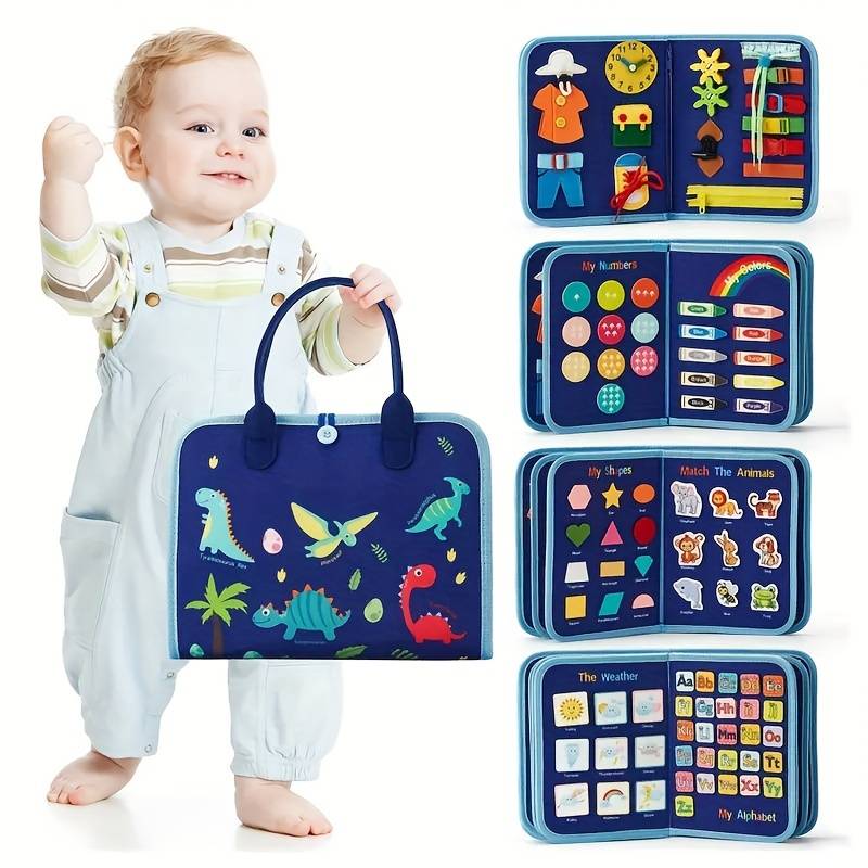 Interactive Montessori Learning Book for Kids – Engaging Activities with Laces, Zippers, and Buttons 3
