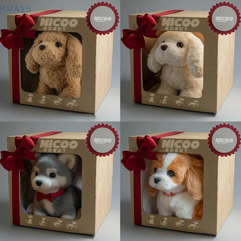 Interactive Robotic Puppy Toy with Barking and Walking Features – Realistic AI Pet Dog for Kids 0