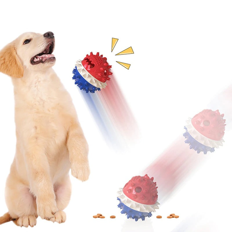 Interactive Self-Playing Pet Toy - Durable Dog Toy with Chew Bars and Rolling Balls for All Sizes, Promotes Dental Health 2
