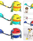 Interactive Self-Playing Pet Toy - Durable Dog Toy with Chew Bars and Rolling Balls for All Sizes, Promotes Dental Health 4