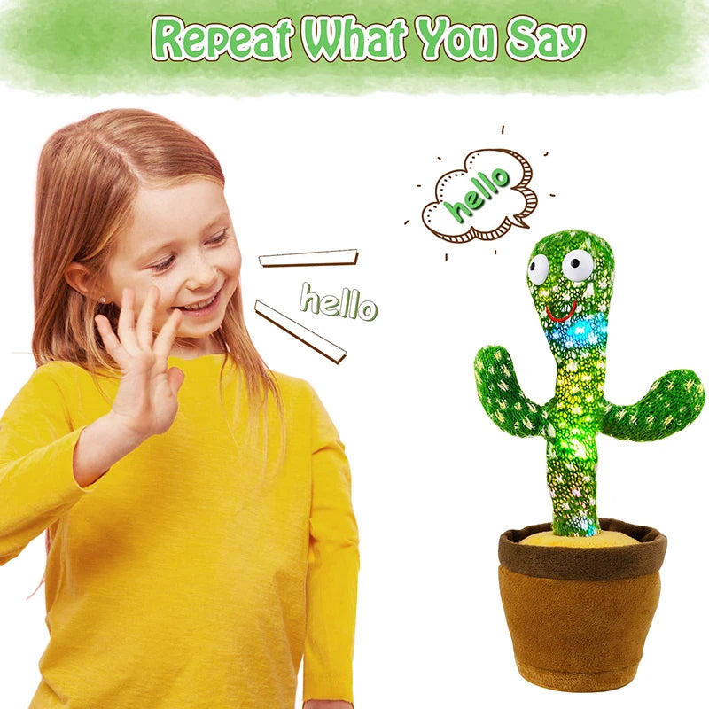 Interactive Talking Cactus Plush Toy for Kids – Dancing Soft Plush Toy for Home Decor and Gifts 2