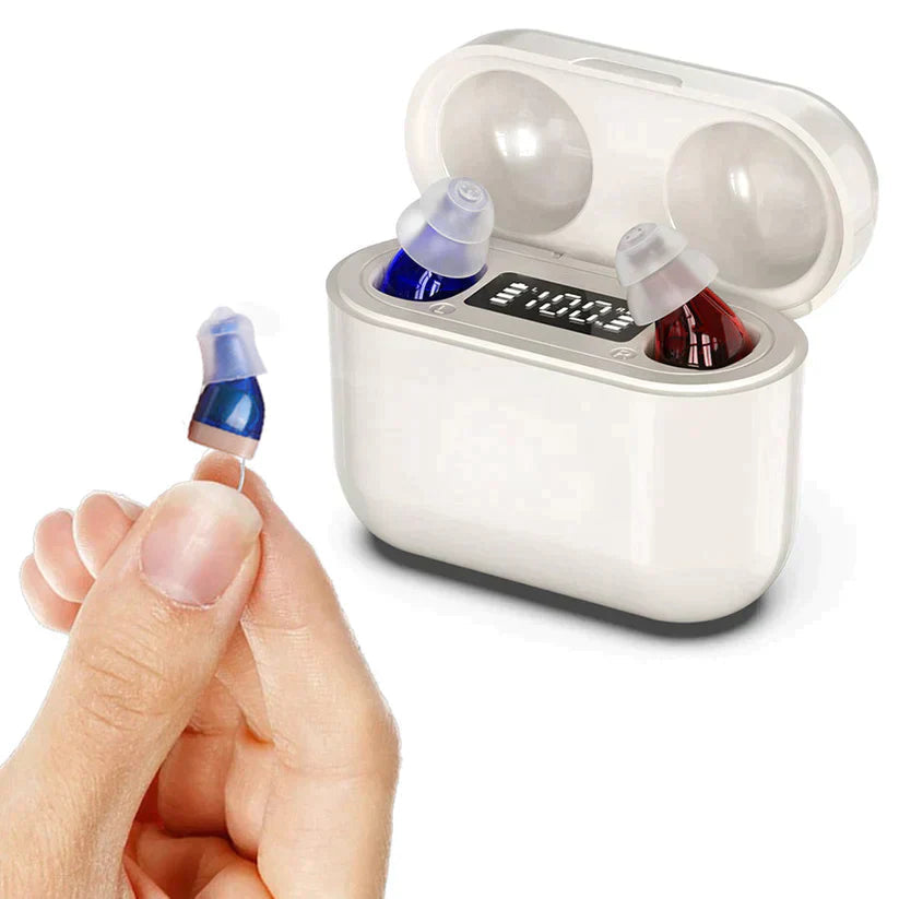 Invisible Rechargeable Hearing Aids | Noise-Reduction Hearing Amplifier Set 0